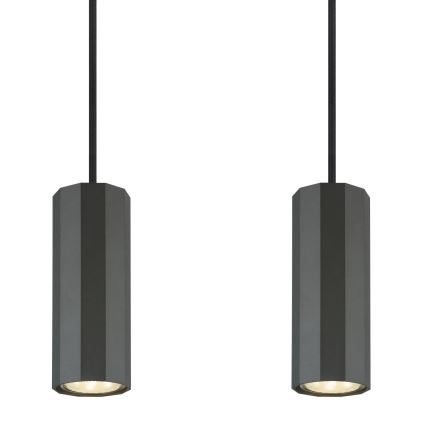 Globo - Lámpara colgante 4xGU10/25W/230V negro