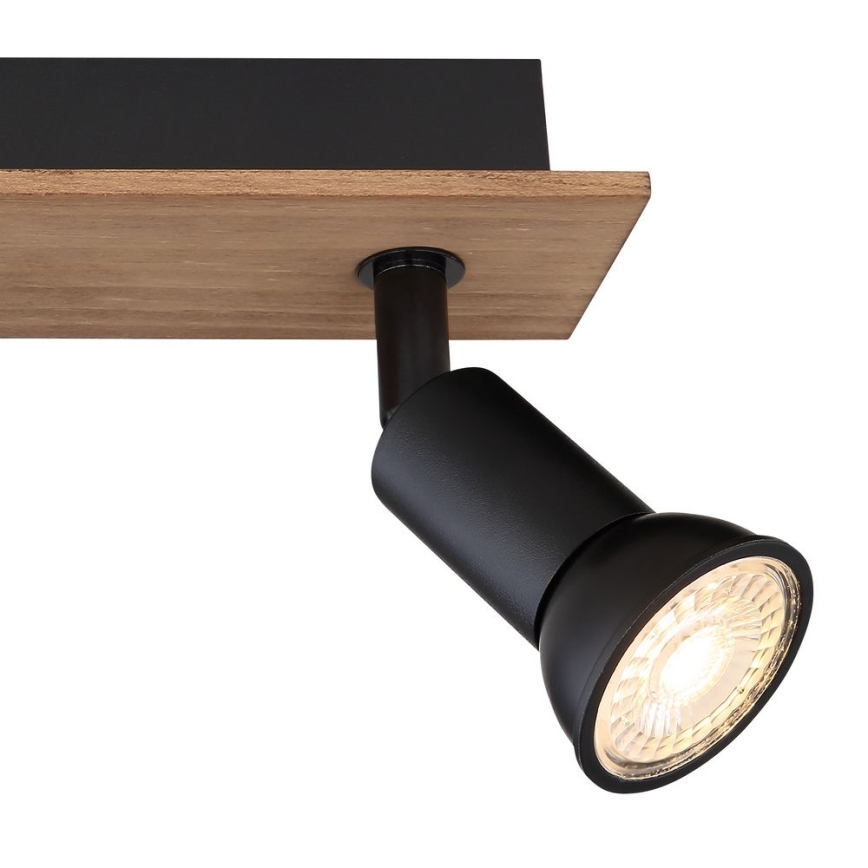 Globo - Lámpara de techo con 3 focos GU10/35W/230V madera/metal