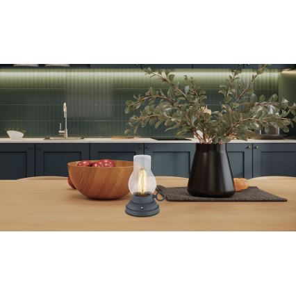 Globo - Lámpara de mesa táctil recargable LED regulable LED/1W/3,7V 1200 mAh antracita