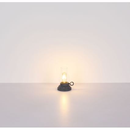 Globo - Lámpara de mesa táctil recargable LED regulable LED/1W/3,7V 1200 mAh antracita
