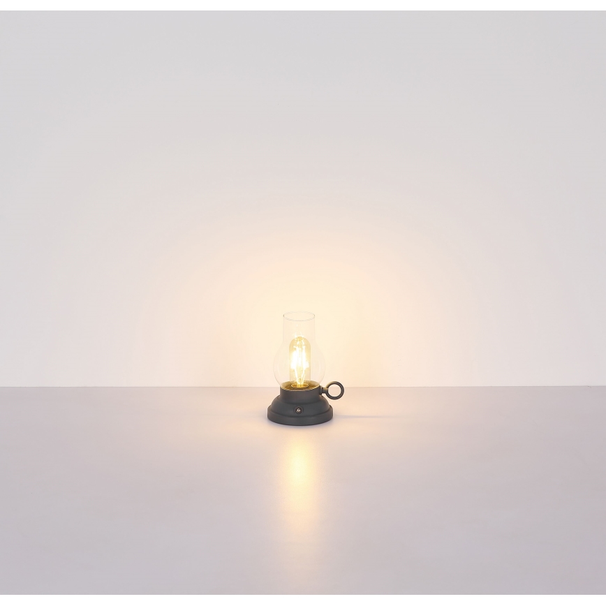 Globo - Lámpara de mesa táctil recargable LED regulable LED/1W/3,7V 1200 mAh antracita