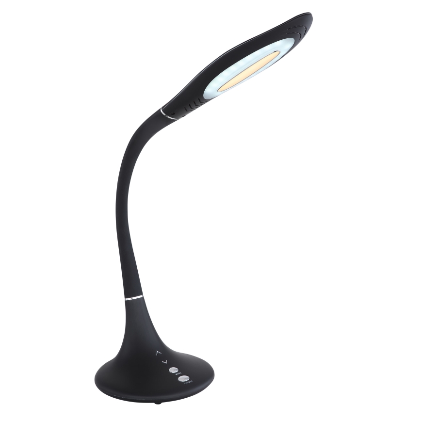 Globo - Lámpara de mesa flexible táctil LED regulable LED/9W/230V 3000/4500/6500K negra