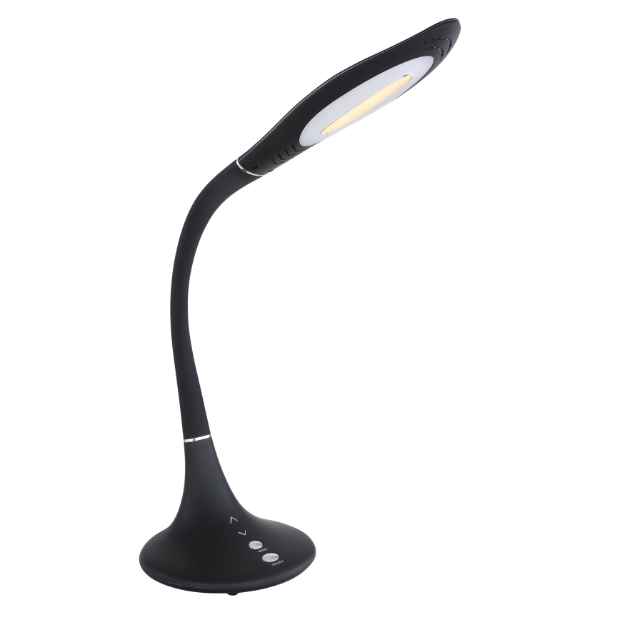 Globo - Lámpara de mesa flexible táctil LED regulable LED/9W/230V 3000/4500/6500K negra