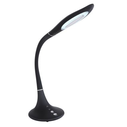 Globo - Lámpara de mesa flexible táctil LED regulable LED/9W/230V 3000/4500/6500K negra