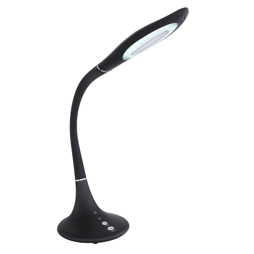 Globo - Lámpara de mesa flexible táctil LED regulable LED/9W/230V 3000/4500/6500K negra
