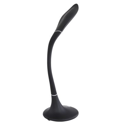 Globo - Lámpara de mesa flexible táctil LED regulable LED/9W/230V 3000/4500/6500K negra