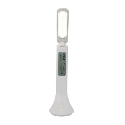 Globo - Lámpara de mesa recargable LED regulable con pantalla LED/4W/230V 2200 mAh blanca