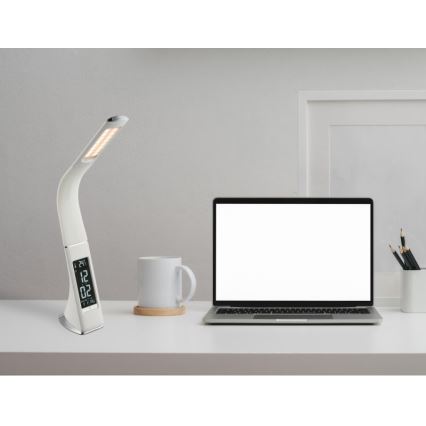 Globo - Lámpara de sobremesa LED táctil regulable con pantalla LED/6,5W/230V 3000/4500/5800K blanca