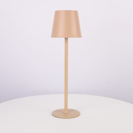 Globo 58438S - Lámpara de exterior LED táctil regulable VANNIE LED/3W/3,7V IP44 beige