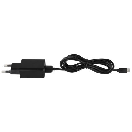 Globo - Lámpara de mesa LED recargable táctil regulable, 4W/5V, 2700/4000/6500K, 1800 mAh, negra