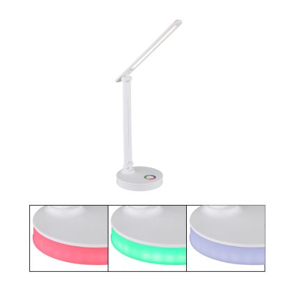 Globo - LED RGBW Lámpara de mesa táctil regulable LED/5W/230V + LED/2W 2700K/4000K/6500K blanco