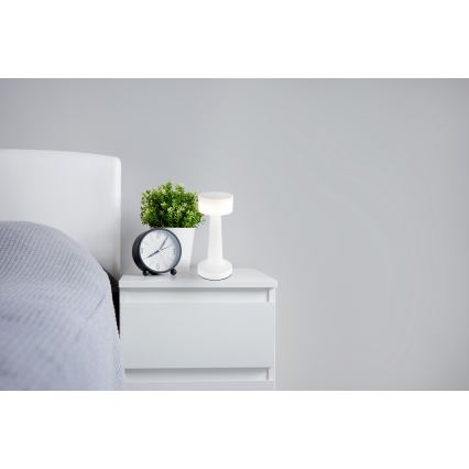Globo - Lámpara de mesa táctil LED regulable LED/1W/3,7V 2700K/4000K/6500K 800 mAh USB blanca