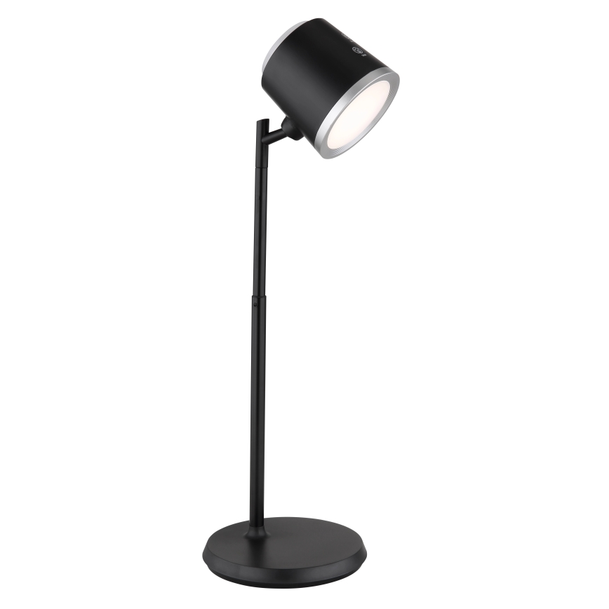 Globo - Lámpara de mesa táctil LED regulable 4 en 1 LED/6W/3,7V 3000K/4000K/6500K 1500 mAh USB negra