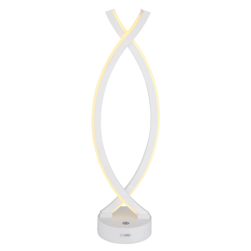 Globo - Lámpara de mesa táctil LED regulable LED/1W/3,7V 3000K 1800 mAh USB blanca