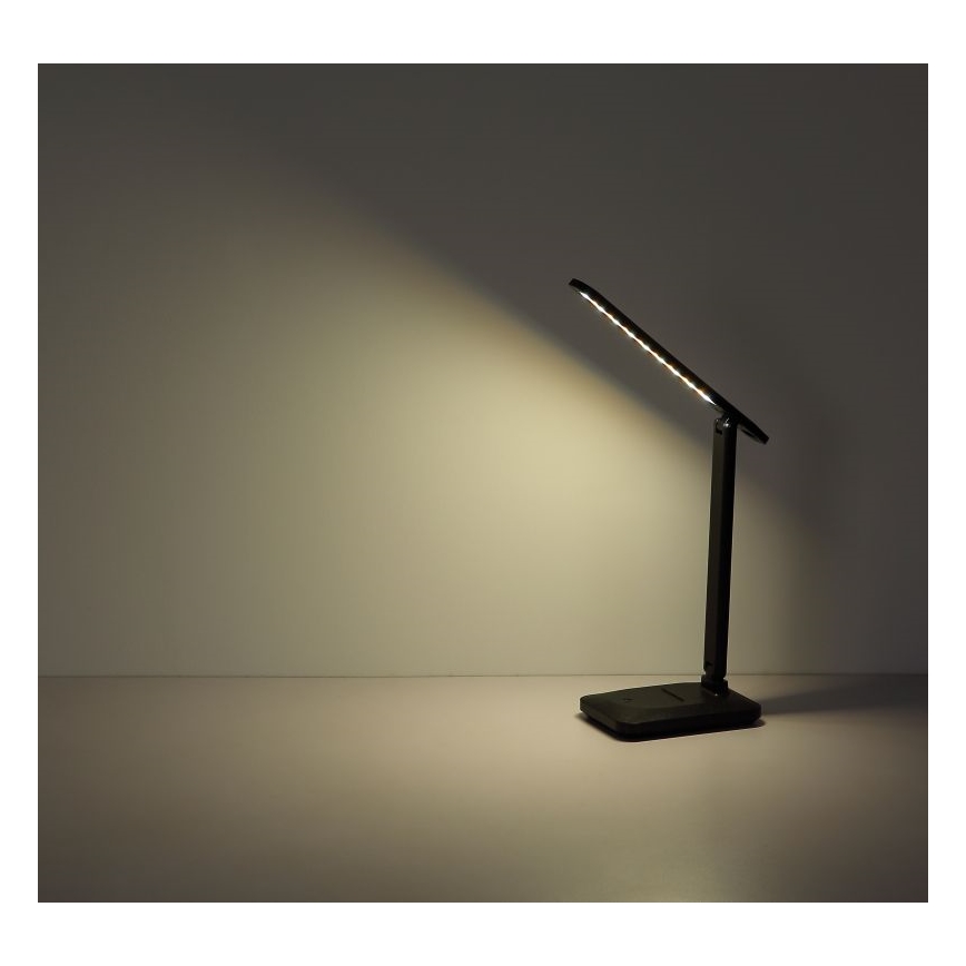 Globo - Lámpara de mesa táctil LED regulable LED/3W/5V 2800/4000/6500K 1800 mAh negra
