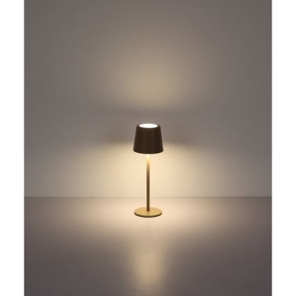 Globo - Lámpara de mesa exterior táctil LED regulable LED/2W/5V 3000/4000/6000K 2200 mAh IP44 crema