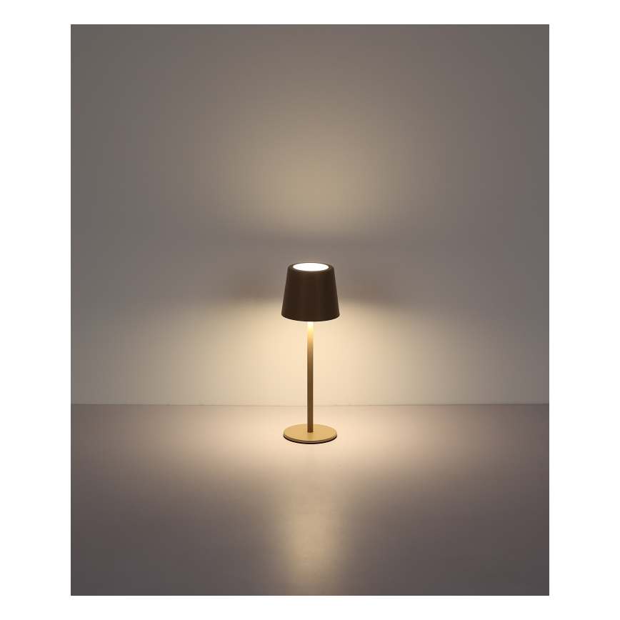 Globo - Lámpara de mesa exterior táctil LED regulable LED/2W/5V 3000/4000/6000K 2200 mAh IP44 crema