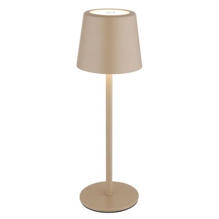 Globo - Lámpara de mesa exterior táctil LED regulable LED/2W/5V 3000/4000/6000K 2200 mAh IP44 crema
