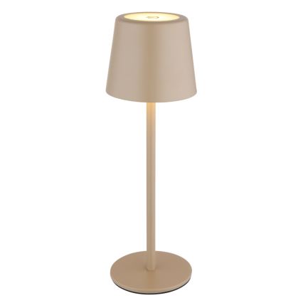 Globo - Lámpara de mesa exterior táctil LED regulable LED/2W/5V 3000/4000/6000K 2200 mAh IP44 crema
