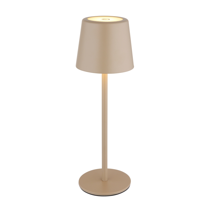 Globo - Lámpara de mesa exterior táctil LED regulable LED/2W/5V 3000/4000/6000K 2200 mAh IP44 crema