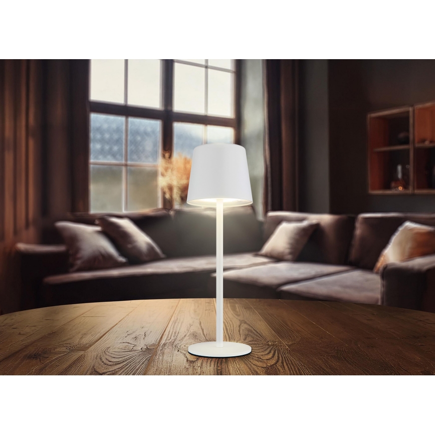 Globo - Lámpara de mesa exterior táctil LED regulable LED/2W/5V 3000/4000/6000K 2200 mAh IP44 blanca