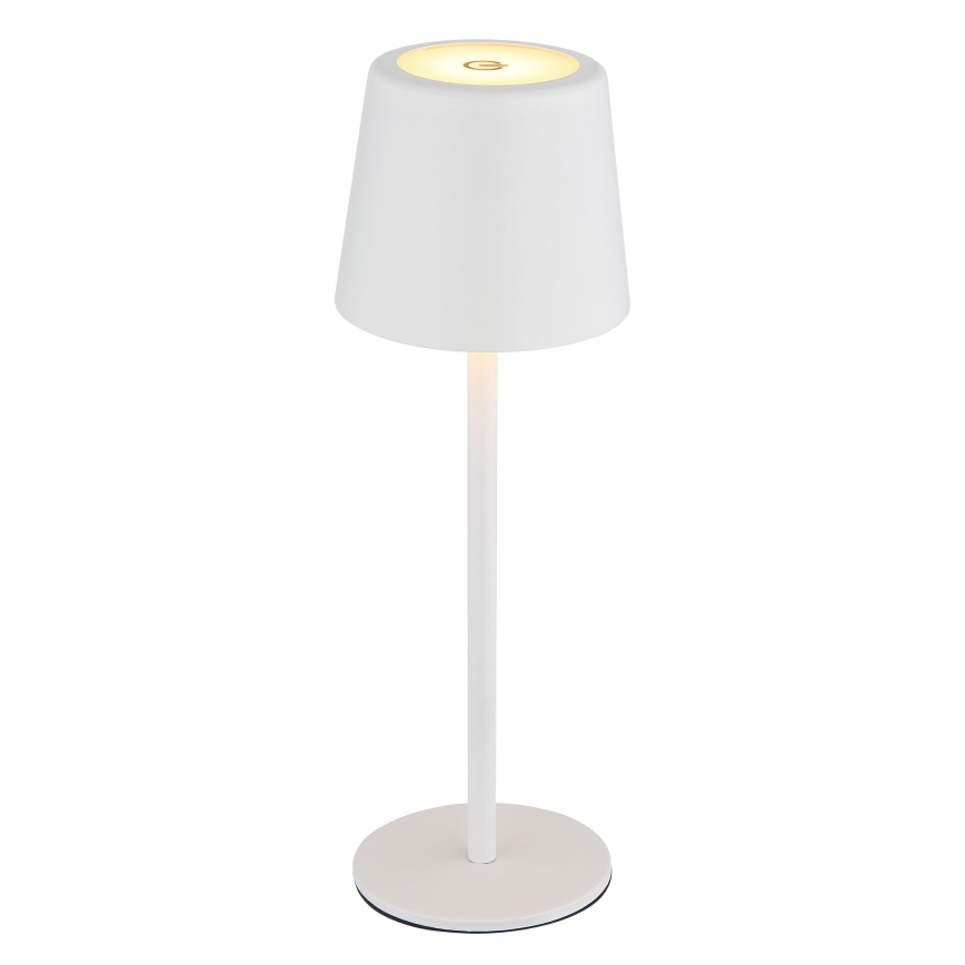 Globo - Lámpara de mesa exterior táctil LED regulable LED/2W/5V 3000/4000/6000K 2200 mAh IP44 blanca