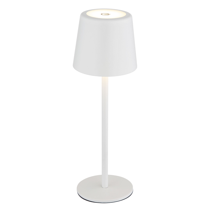 Globo - Lámpara de mesa exterior táctil LED regulable LED/2W/5V 3000/4000/6000K 2200 mAh IP44 blanca