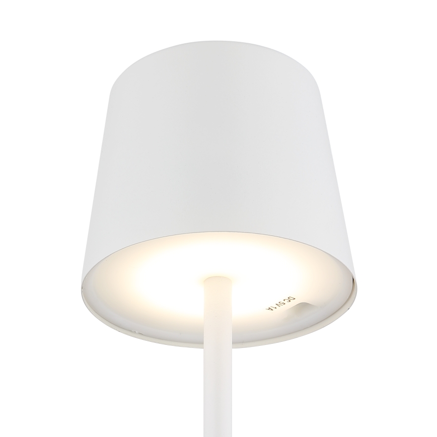 Globo - Lámpara de mesa exterior táctil LED regulable LED/2W/5V 3000/4000/6000K 2200 mAh IP44 blanca