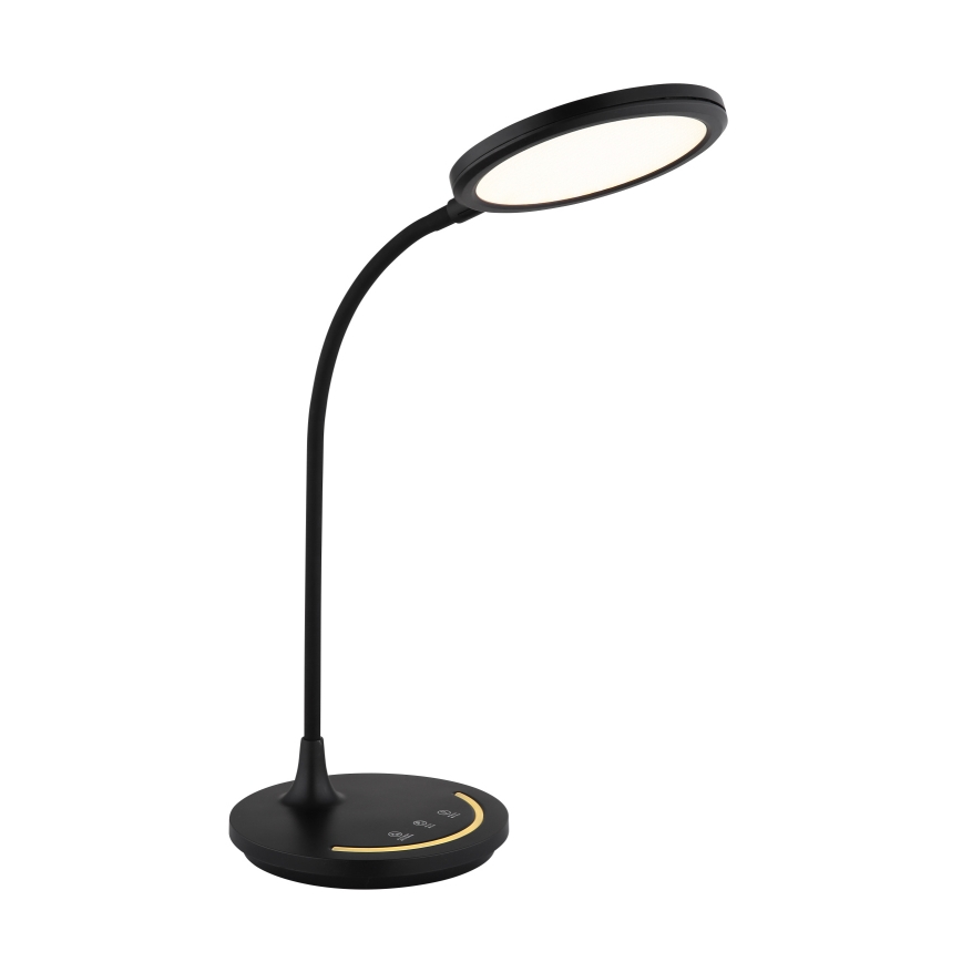 Globo - Lámpara de mesa flexible táctil LED regulable LED/12W/230V 3000/4000/6500K CRI 90 negra