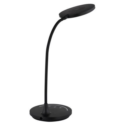 Globo - Lámpara de mesa flexible táctil LED regulable LED/12W/230V 3000/4000/6500K CRI 90 negra
