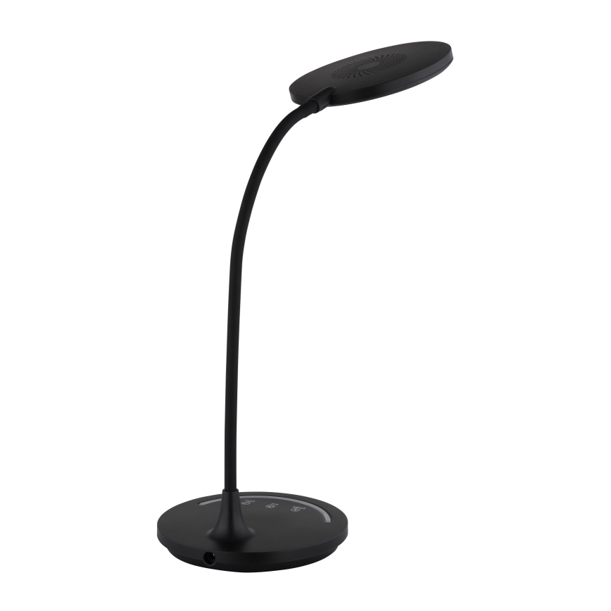 Globo - Lámpara de mesa flexible táctil LED regulable LED/12W/230V 3000/4000/6500K CRI 90 negra