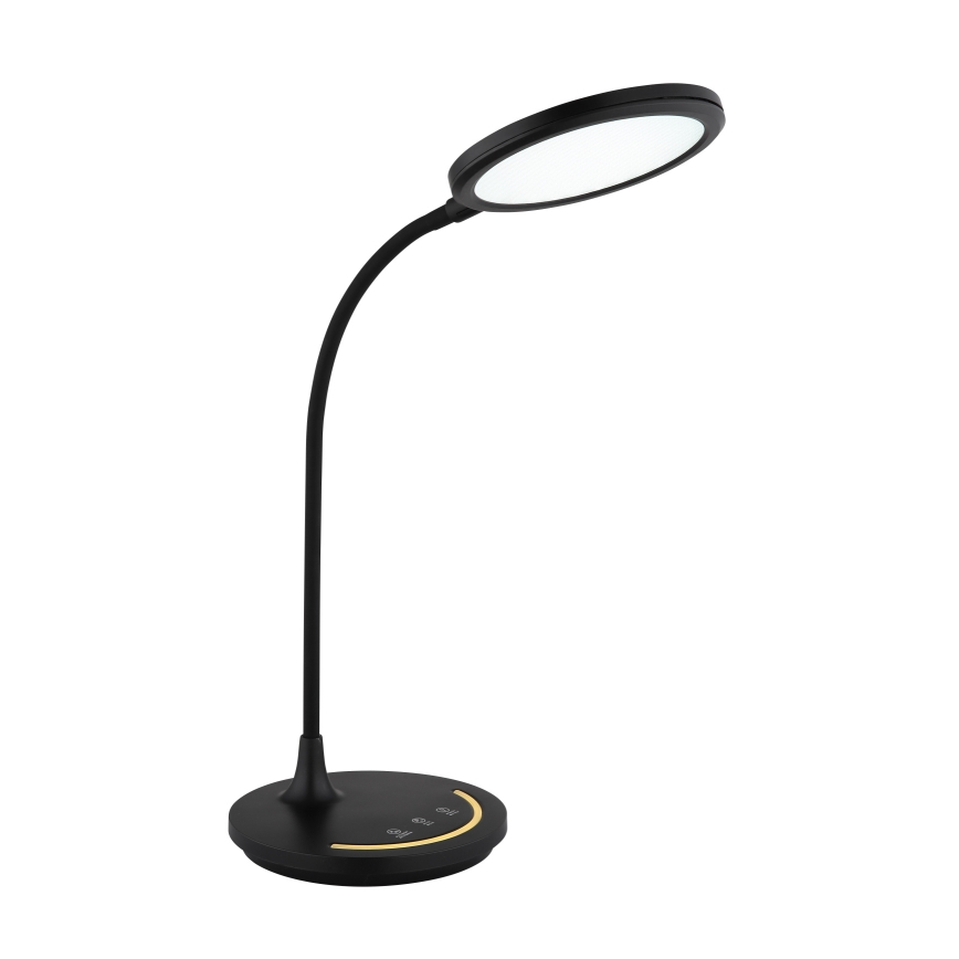 Globo - Lámpara de mesa flexible táctil LED regulable LED/12W/230V 3000/4000/6500K CRI 90 negra
