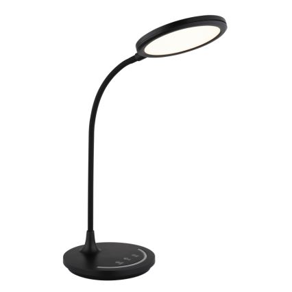 Globo - Lámpara de mesa flexible táctil LED regulable LED/12W/230V 3000/4000/6500K CRI 90 negra