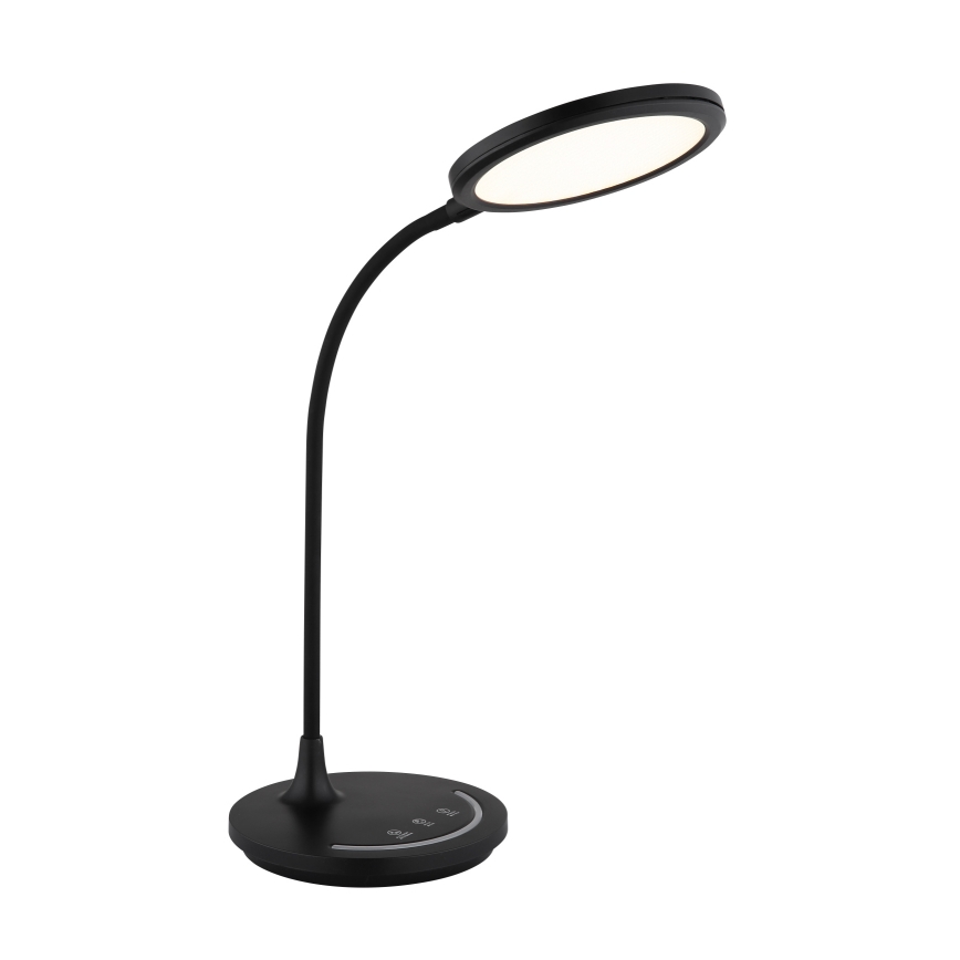 Globo - Lámpara de mesa flexible táctil LED regulable LED/12W/230V 3000/4000/6500K CRI 90 negra