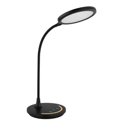 Globo - Lámpara de mesa flexible táctil LED regulable LED/12W/230V 3000/4000/6500K CRI 90 negra