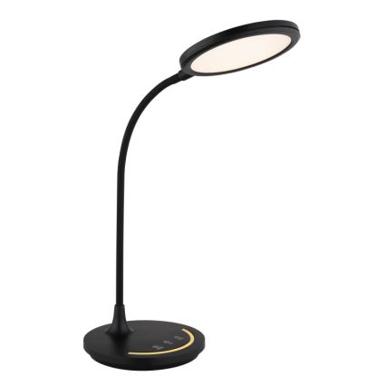 Globo - Lámpara de mesa flexible táctil LED regulable LED/12W/230V 3000/4000/6500K CRI 90 negra
