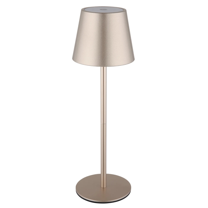 Globo - Lámpara de mesa recargable táctil regulable para exterior 3 en 1 LED/3W/5V 3000/4000/5000K IP54 1800 mAh latón