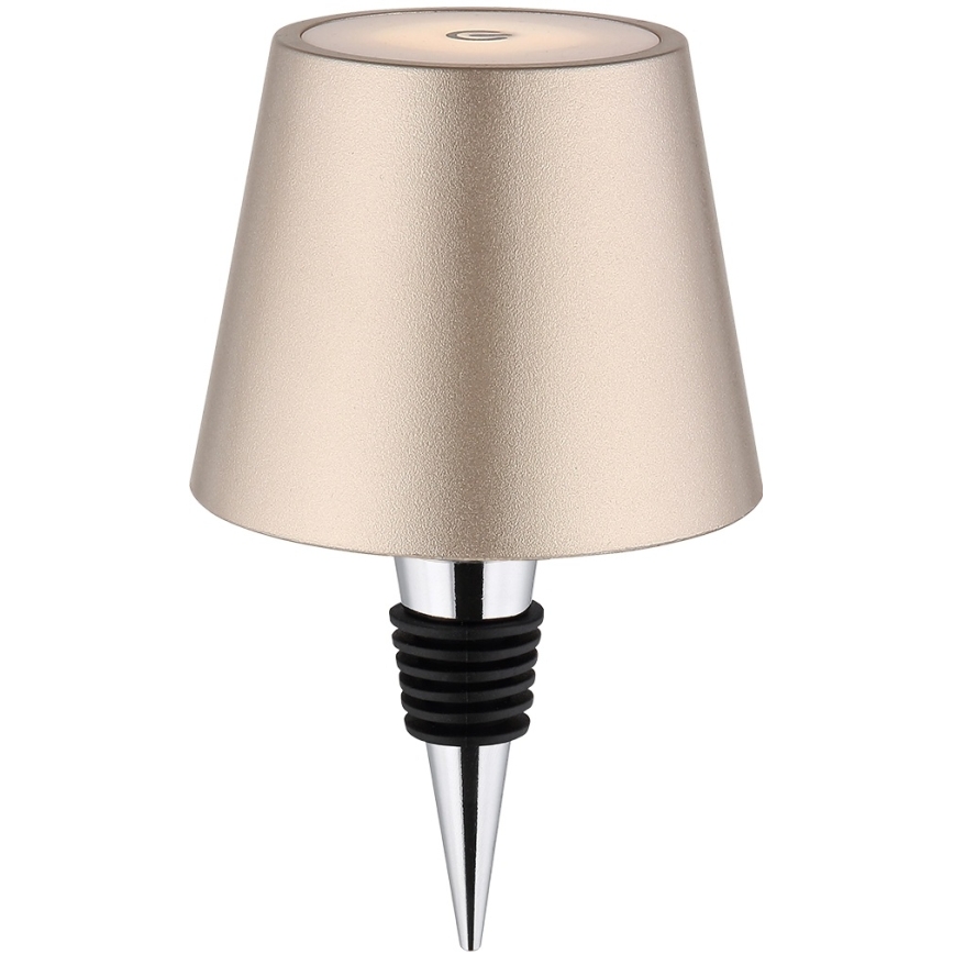 Globo - Lámpara de mesa recargable táctil regulable para exterior 3 en 1 LED/3W/5V 3000/4000/5000K IP54 1800 mAh latón
