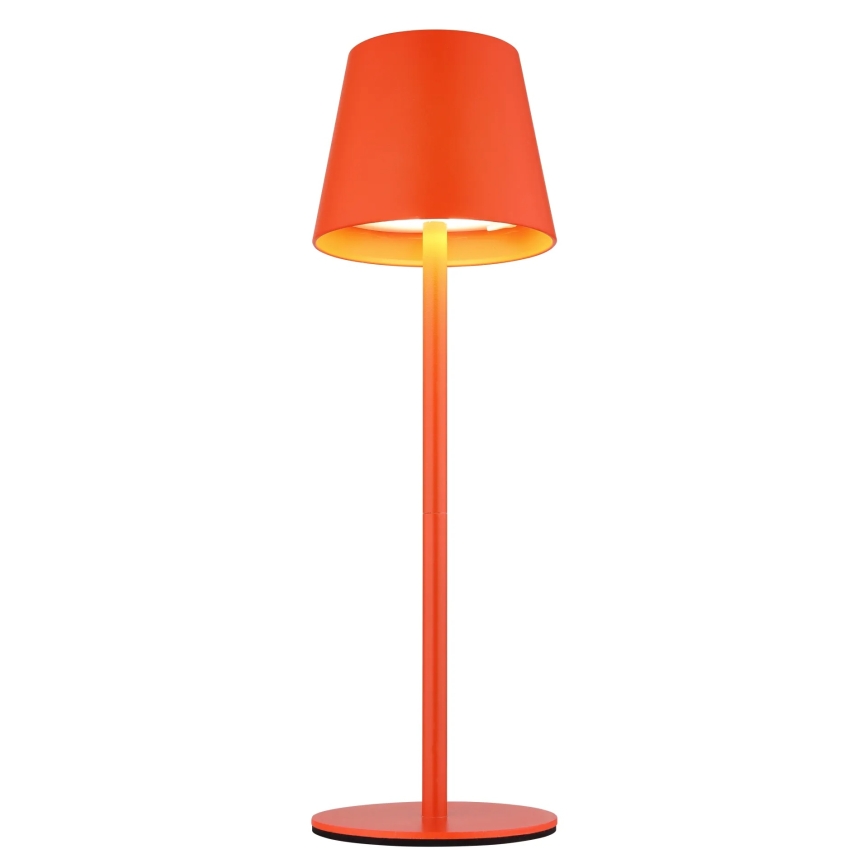 Globo - Lámpara de mesa LED recargable, táctil y regulable para exterior 3 en 1 LED/3W/5V 3000/4000/5000K IP54 1800 mAh roja