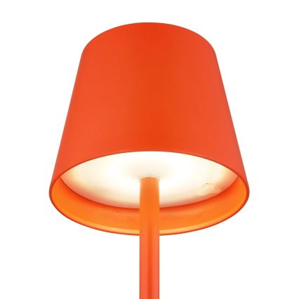 Globo - Lámpara de mesa LED recargable, táctil y regulable para exterior 3 en 1 LED/3W/5V 3000/4000/5000K IP54 1800 mAh roja