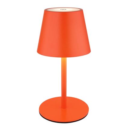 Globo - Lámpara de mesa LED recargable, táctil y regulable para exterior 3 en 1 LED/3W/5V 3000/4000/5000K IP54 1800 mAh roja