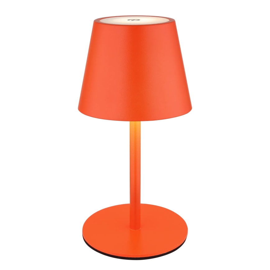 Globo - Lámpara de mesa LED recargable, táctil y regulable para exterior 3 en 1 LED/3W/5V 3000/4000/5000K IP54 1800 mAh roja