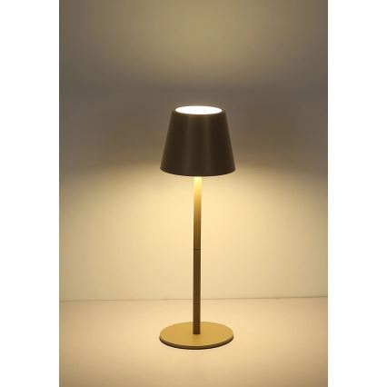 Globo - Lámpara de mesa recargable para exterior LED táctil y regulable 3 en 1 LED/3W/5V 3000/4000/5000K IP54 1800 mAh