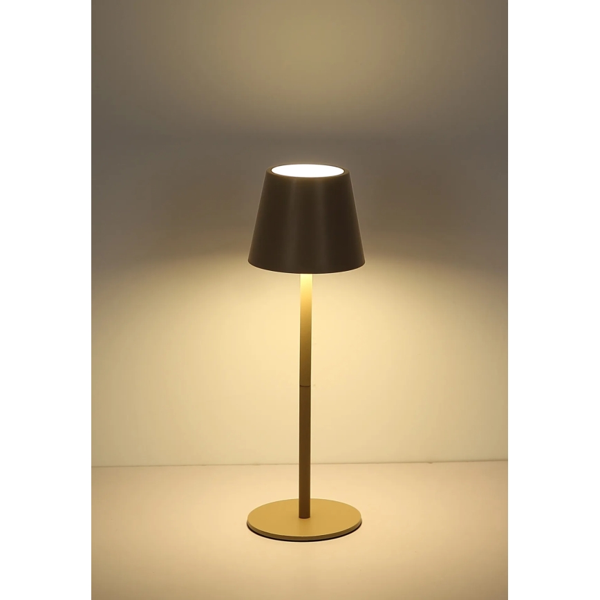 Globo - Lámpara de mesa recargable para exterior LED táctil y regulable 3 en 1 LED/3W/5V 3000/4000/5000K IP54 1800 mAh