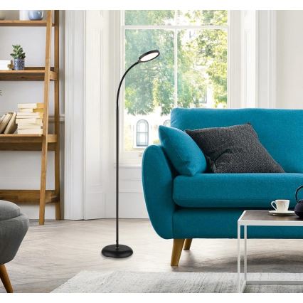 Globo - Lámpara de pie táctil regulable LED/8W/230V 2700K/4000K/6500K negra