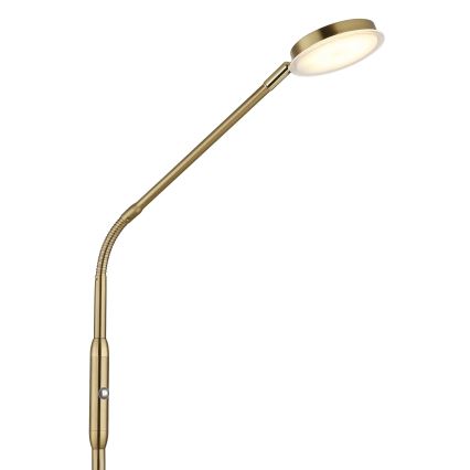 Globo - Lámpara de pie LED táctil regulable LED/6,5W/230V 2700/3350/4000K latón