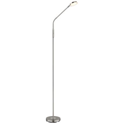 Globo - Lámpara de pie táctil LED regulable LED/6,5W/230V 2700/3350/4000K cromo mate