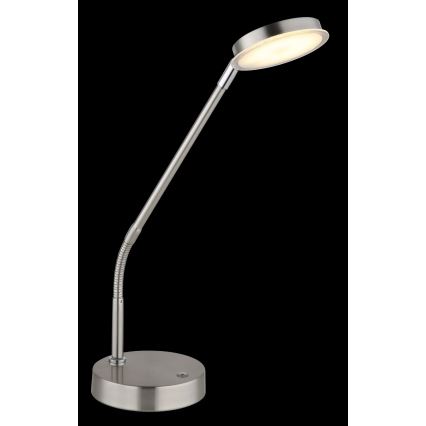 Globo - Lámpara de mesa LED táctil regulable LED/6,5W/230V 2700/3350/4000K cromo mate