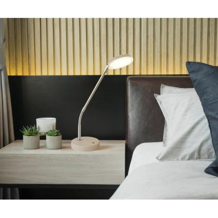 Globo - Lámpara de mesa LED táctil regulable LED/6,5W/230V 2700/3350/4000K beige
