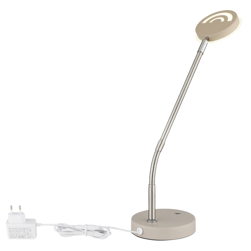 Globo - Lámpara de mesa LED táctil regulable LED/6,5W/230V 2700/3350/4000K beige